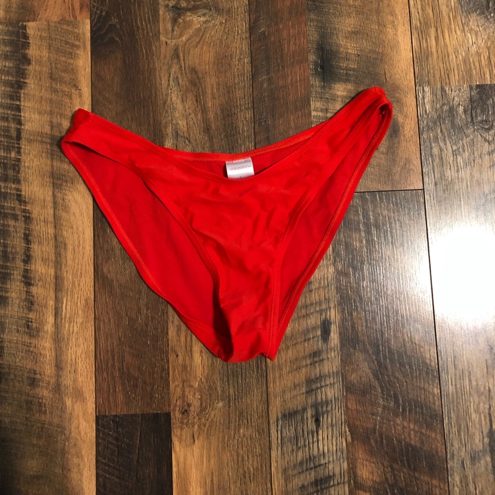 High leg red bikini bottom target xhilaration